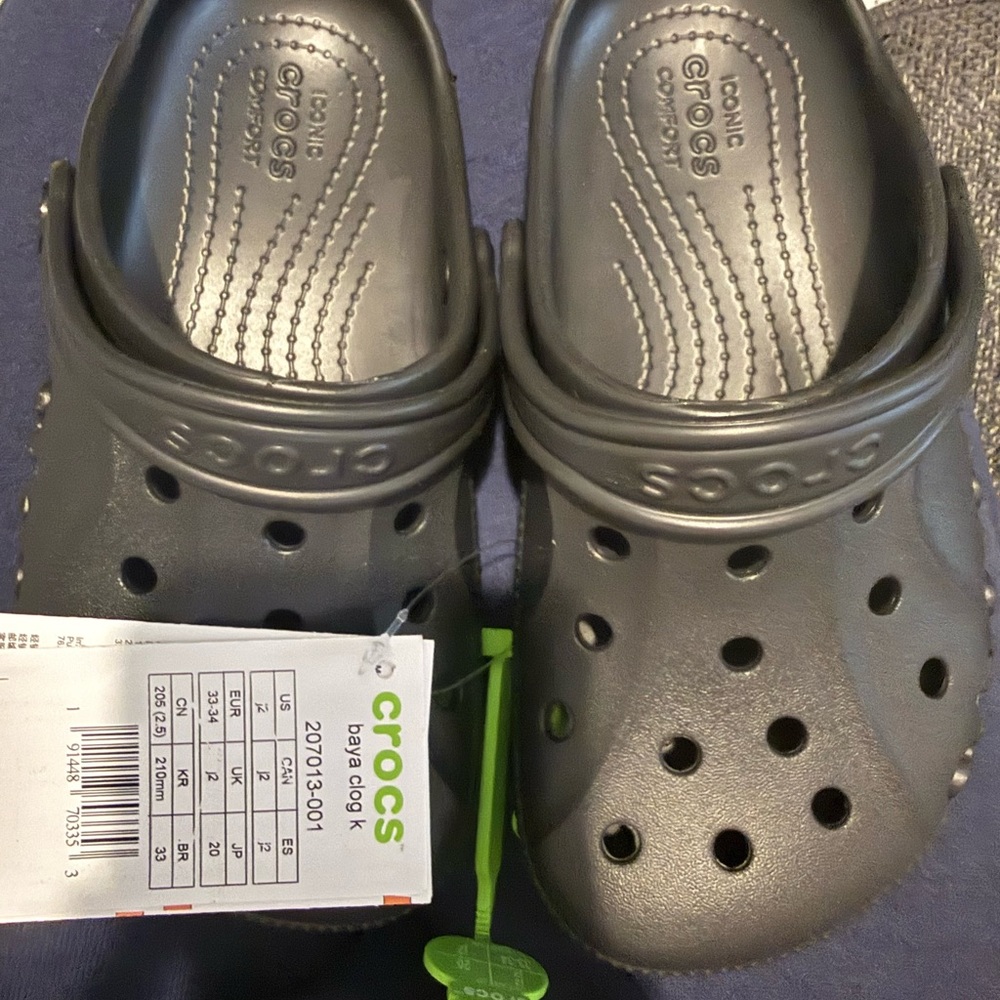 CROCS Kids Gray Water Shoes